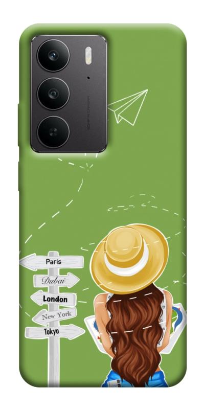 Чехол itsPrint Travel girl для Realme C75, lifestyle, купить оптом с доставкой