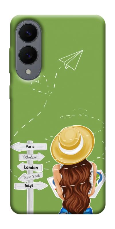 Чехол itsPrint Travel girl для Samsung Galaxy S25 Edge, lifestyle, купить оптом с доставкой