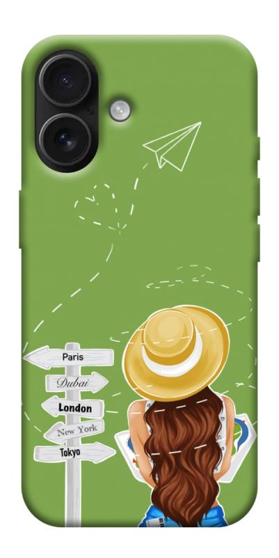 Чехол itsPrint Travel girl для Apple iPhone 17 (6.3"), lifestyle, купить оптом с доставкой