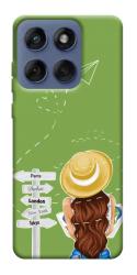 Чехол itsPrint Travel girl для Motorola Edge 60 Fusion