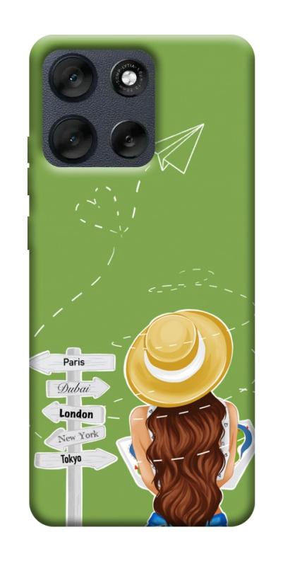 Чехол itsPrint Travel girl для Motorola Moto G56 5G, lifestyle, купить оптом с доставкой
