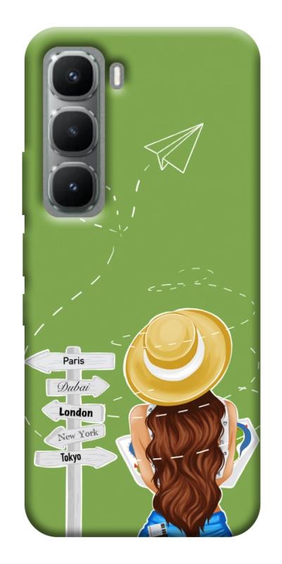 Чехол itsPrint Travel girl для Infinix Hot 60i, lifestyle, купить оптом с доставкой