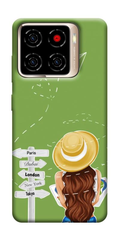 Чехол itsPrint Travel girl для ZTE Blade A56, lifestyle, купить оптом с доставкой