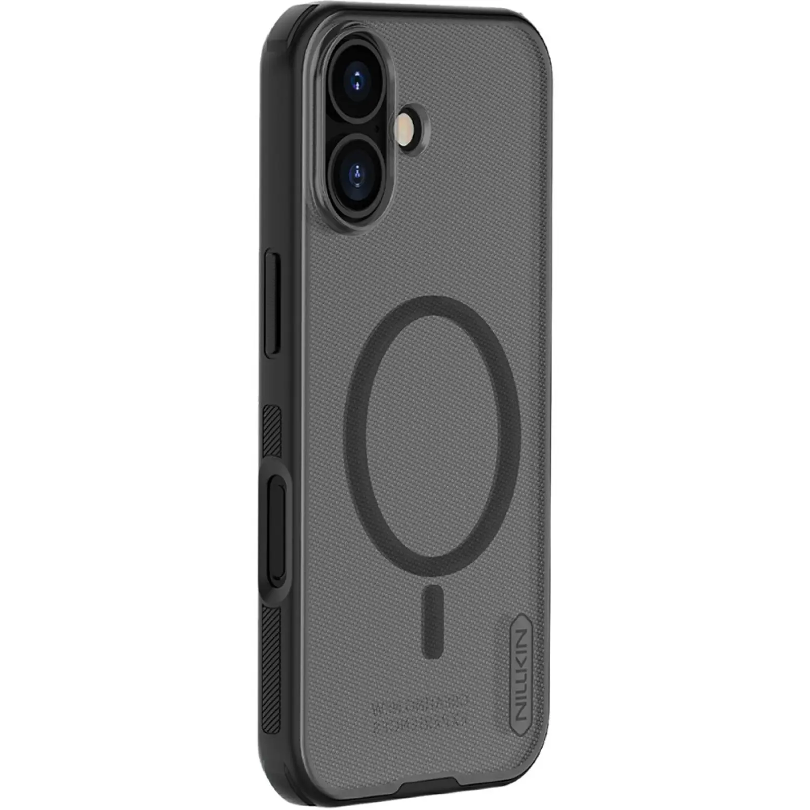 Чехол Nillkin Matte Magnetic Pro для Apple iPhone 17 (6.3"), Transparent black, Пластик, купить оптом с доставкой