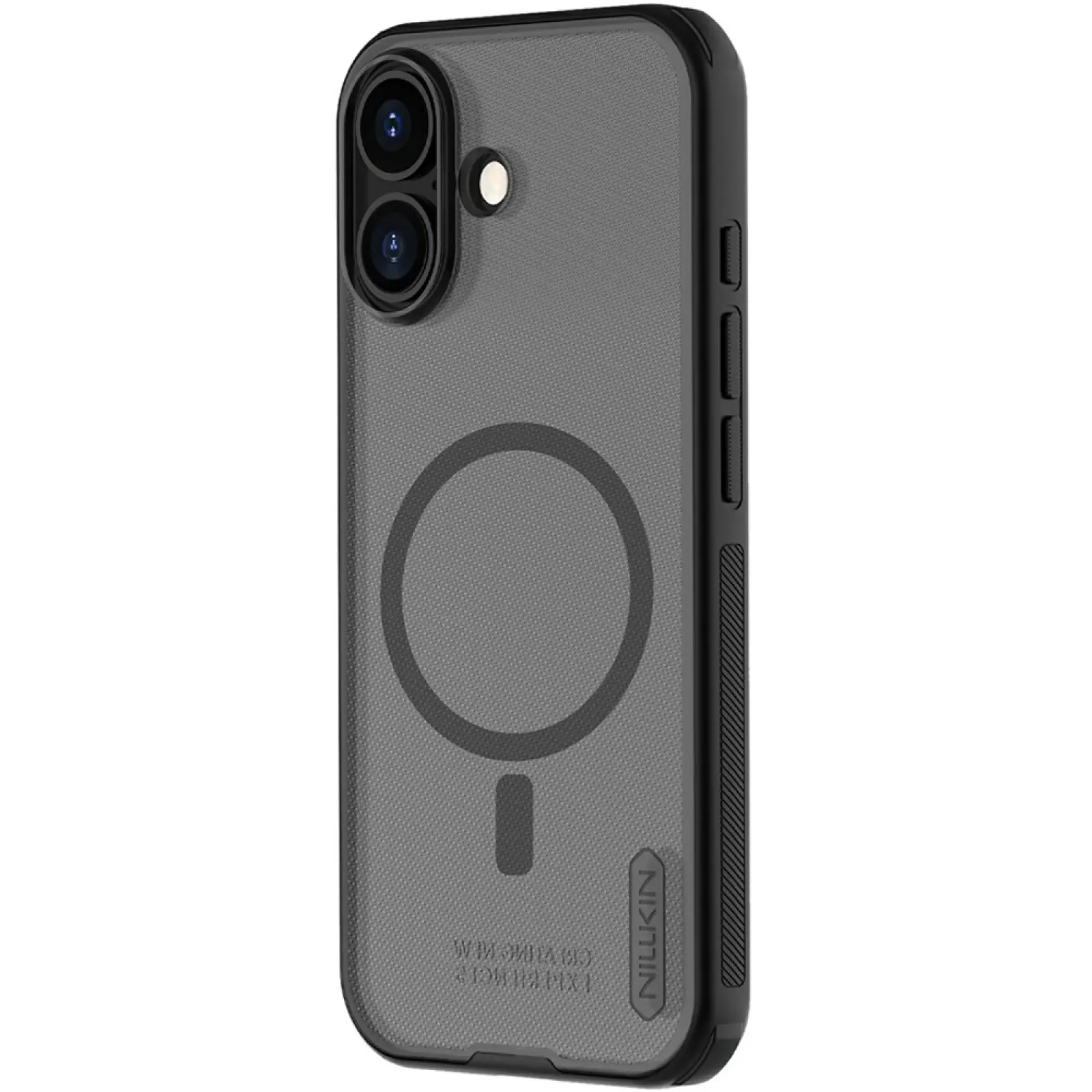 Чехол Nillkin Matte Magnetic Pro для Apple iPhone 17 (6.3"), Transparent black 1, Пластик, купить оптом с доставкой
