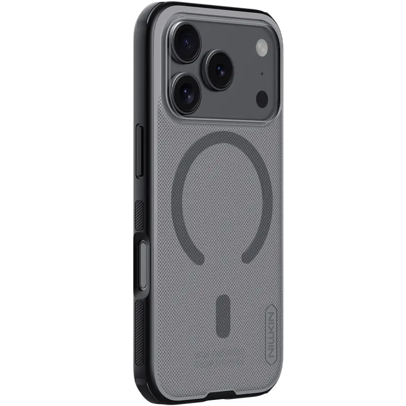 Чехол Nillkin Matte Magnetic Pro для Apple iPhone 17 Pro Max (6.9"), Transparent black, Пластик, купить оптом с доставкой