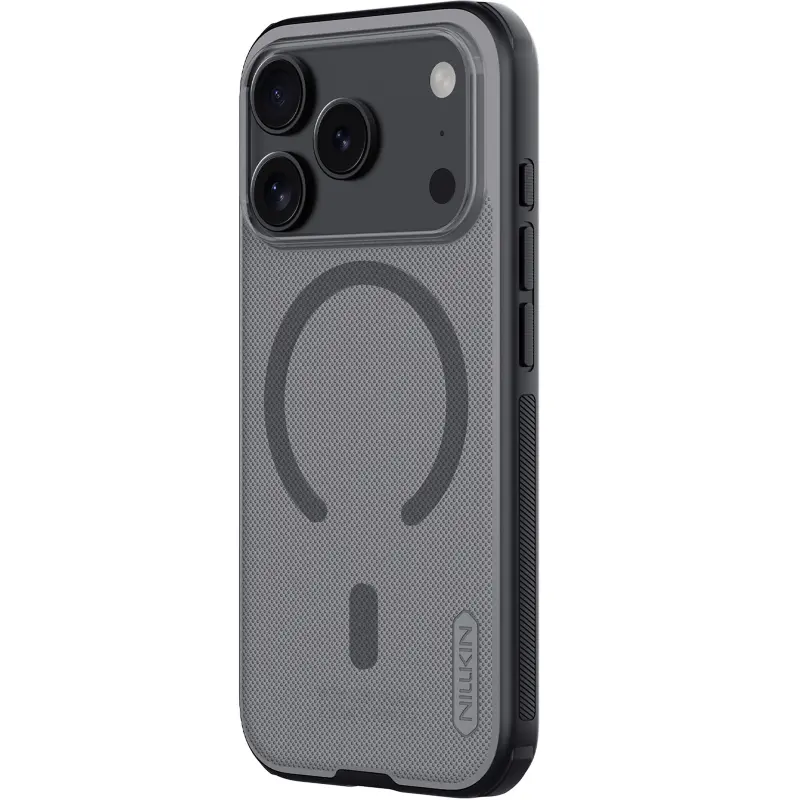 Чехол Nillkin Matte Magnetic Pro для Apple iPhone 17 Pro Max (6.9"), Transparent black 1, Пластик, купить оптом с доставкой