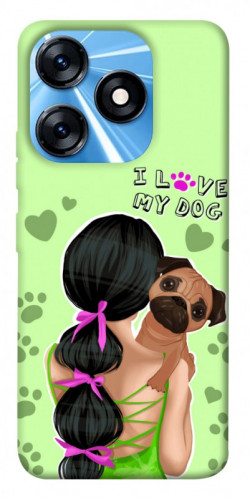 Чохол itsPrint Love my dog для TECNO Spark 10 Pro
