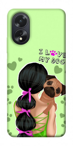 Чохол itsPrint Love my dog для Oppo A38