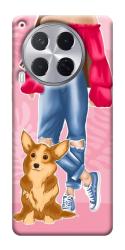 Чехол itsPrint Girl and corgi для TECNO Camon 30 (CL6)