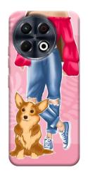 Чехол itsPrint Girl and corgi для TECNO Spark 30 Pro (KL7)
