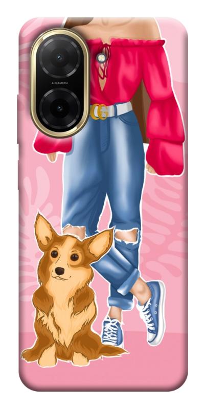 Чехол itsPrint Girl and corgi для Xiaomi Redmi A5 (Europe version), lifestyle, купить оптом с доставкой