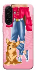Чехол itsPrint Girl and corgi для Samsung Galaxy A17 5G/4G
