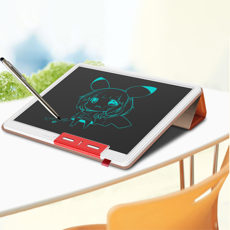 Планшет для малювання LCD color blocked 10,1 дюймів with leather case на малюнкі №2