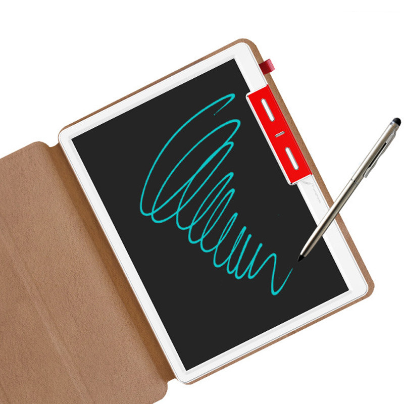 Планшет для малювання LCD color blocked 10,1 дюймів with leather case на малюнкі №3