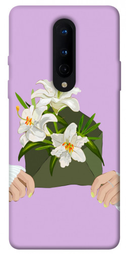 Чехол itsPrint Flower message для OnePlus 8