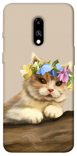 Чехол itsPrint Cat in flowers для OnePlus 7