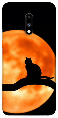 Чехол itsPrint Кот на фоне луны для OnePlus 7