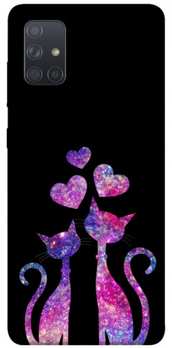 Чохол itsPrint Космічні коти для Samsung Galaxy A71
