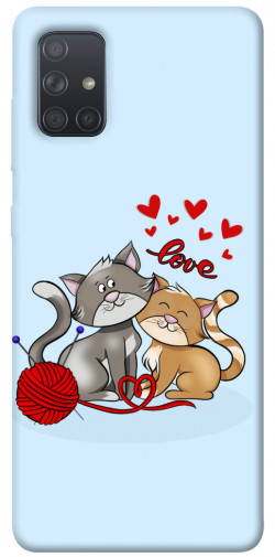Чохол itsPrint Два коти Love для Samsung Galaxy A71