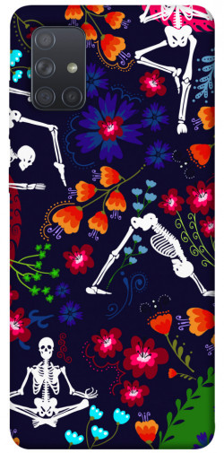 Чехол itsPrint Yoga skeletons для Samsung Galaxy A71