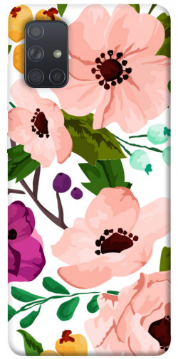 Чехол itsPrint Акварельные цветы для Samsung Galaxy A71