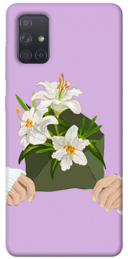 Чехол itsPrint Flower message для Samsung Galaxy A71