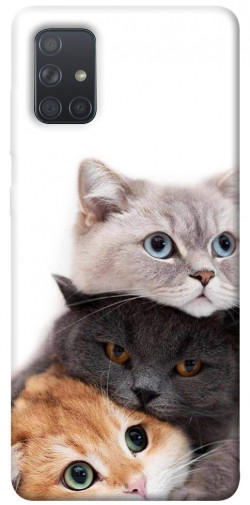 Чехол itsPrint Три кота для Samsung Galaxy A71