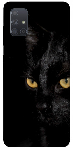 Чехол itsPrint Черный кот для Samsung Galaxy A71