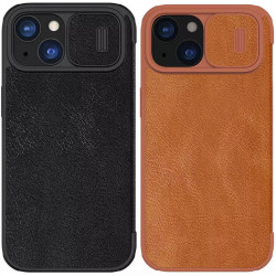 Шкіряний чохол-книжка Nillkin Qin Pro Camshield для Apple iPhone 15 (6.1")