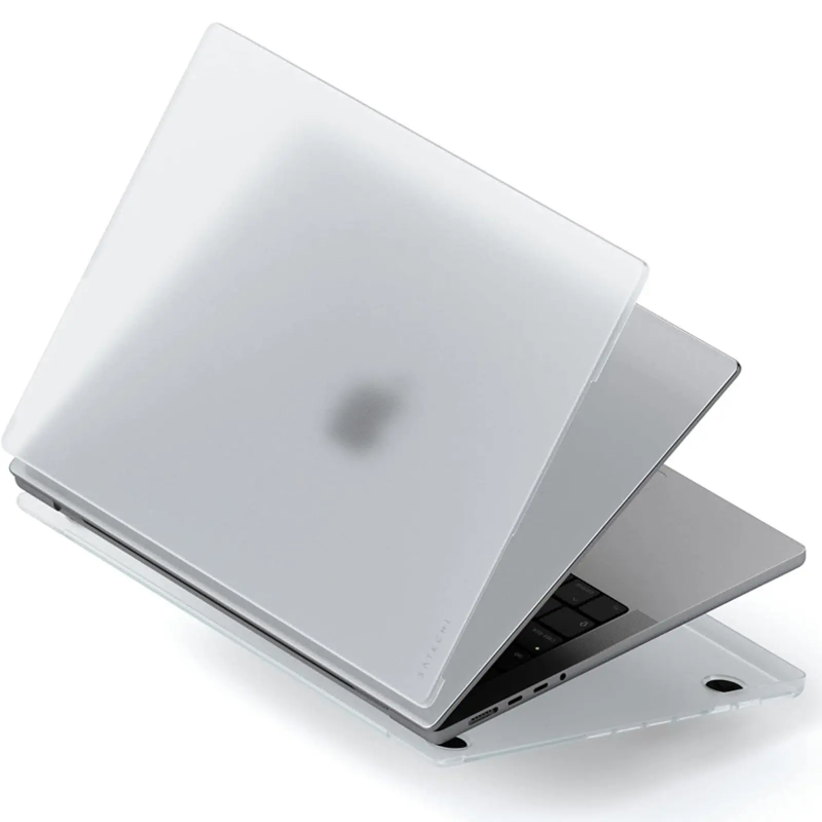 Чехол-накладка Clear Shell для Apple MacBook Pro 14.2" (A2442/A2779/A2918/A2992/A3112/A3185/A3401), Прозрачный, Силикон, купить оптом с доставкой