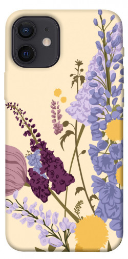 Чехол itsPrint Flowers art для Apple iPhone 12 (6.1")