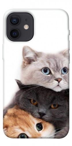 Чехол itsPrint Три кота для Apple iPhone 12 mini (5.4")