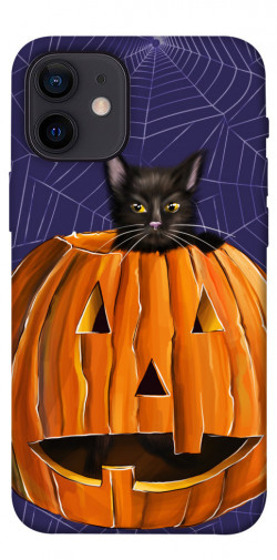Чехол itsPrint Cat and pumpkin для Apple iPhone 12 mini (5.4")