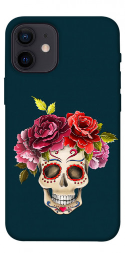 Чехол itsPrint Flower skull для Apple iPhone 12 mini (5.4")