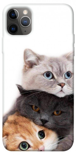 Чехол itsPrint Три кота для Apple iPhone 12 Pro Max (6.7")