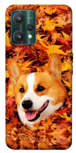 Чехол itsPrint Корги в листьях для Realme 9 Pro