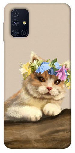 Чехол itsPrint Cat in flowers для Samsung Galaxy M31s