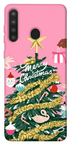 Чехол itsPrint Праздничная елка для Samsung Galaxy A21