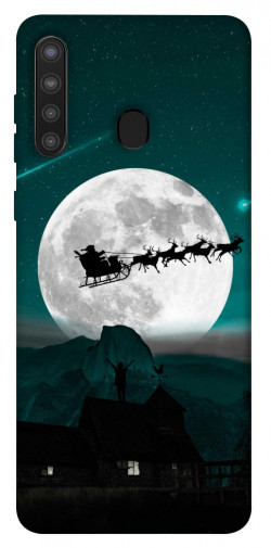 Чехол itsPrint Санта на санях для Samsung Galaxy A21