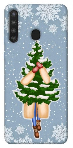 Чехол itsPrint Christmas tree для Samsung Galaxy A21