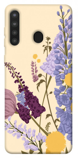 Чехол itsPrint Flowers art для Samsung Galaxy A21