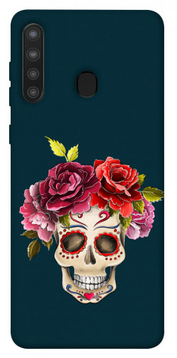 Чохол itsPrint Flower skull для Samsung Galaxy A21