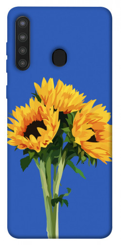 Чохол itsPrint Bouquet of sunflowers для Samsung Galaxy A21