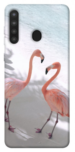 Чехол itsPrint Flamingos для Samsung Galaxy A21