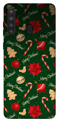 Чехол itsPrint Merry Christmas для Samsung Galaxy A21