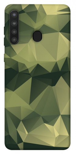 Чехол itsPrint Треугольный камуфляж 2 для Samsung Galaxy A21