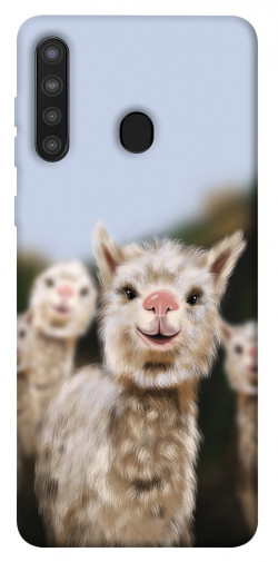 Чохол itsPrint Funny llamas для Samsung Galaxy A21