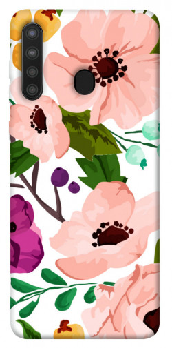 Чехол itsPrint Акварельные цветы для Samsung Galaxy A21