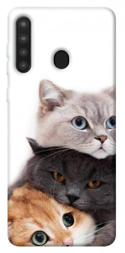 Чехол itsPrint Три кота для Samsung Galaxy A21